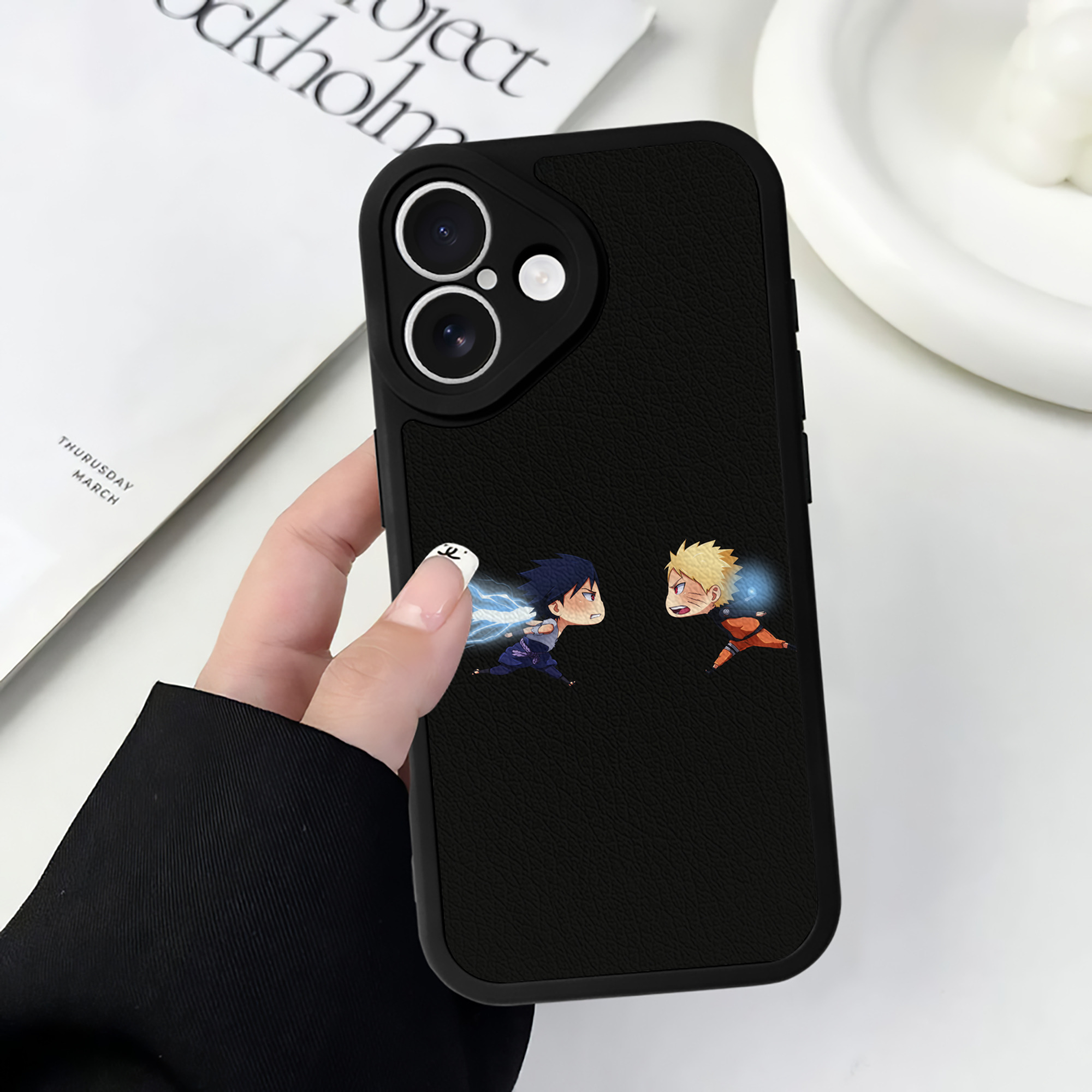 （画像用） NARUTO -ナルト- うずまき ナルト Uzumaki Naruto 【iPhone 16シリーズ対応】シリコンスマホケース（レザー調） 材質：シリコン